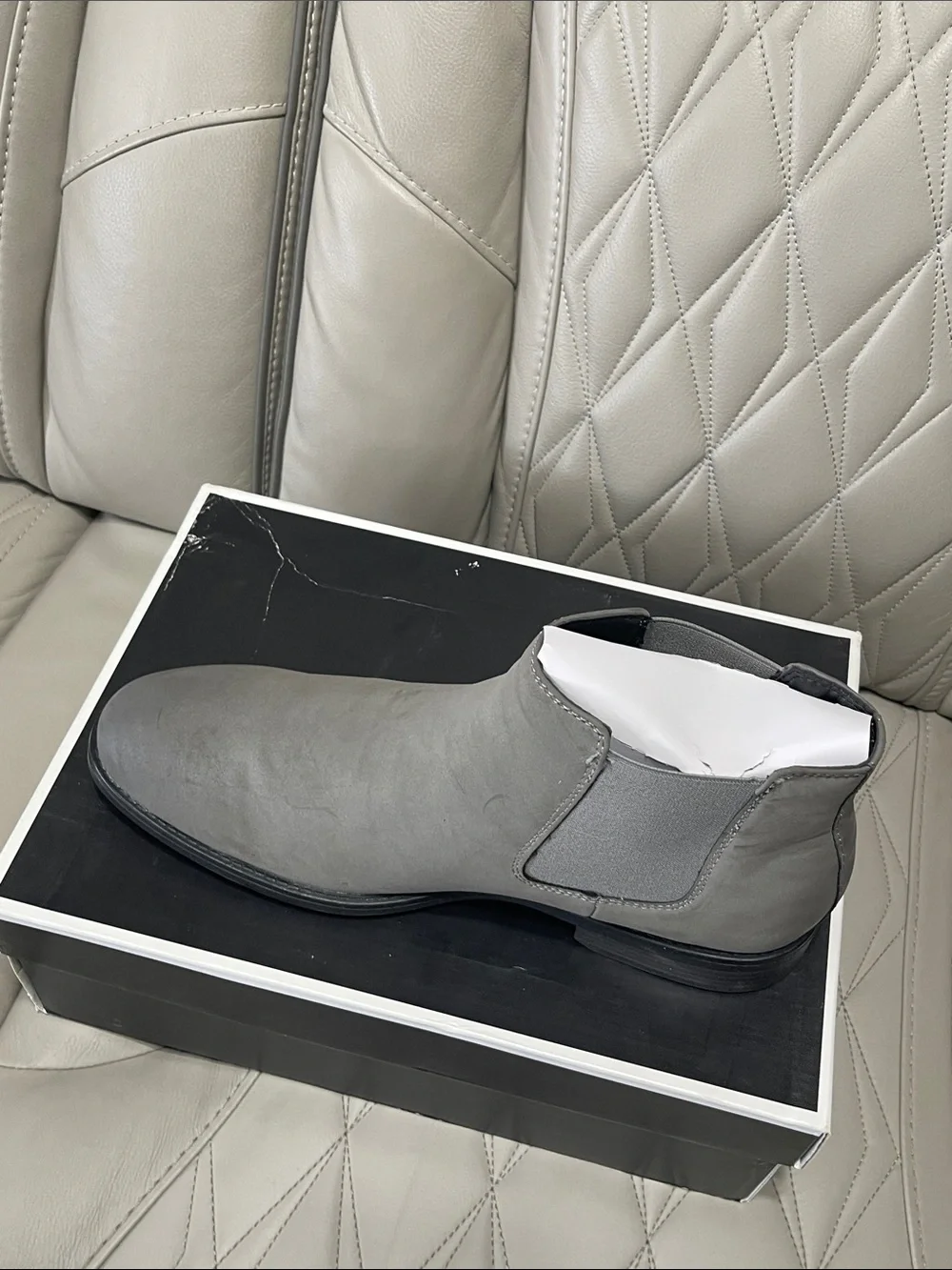 Steve Madden Grey Suede Chukka Boot